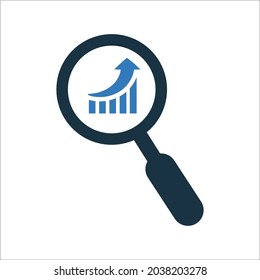 Analysis, search engine, optimization, seo, monitoring icon. Simple editable vector graphics.