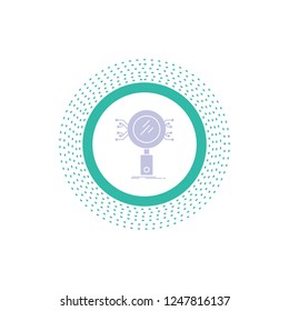 Analysis, Search, information, research, Security Glyph Icon. Vector isolated illustration