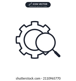 Analysis skill icon symbol template for graphic and web design collection logo vector illustration