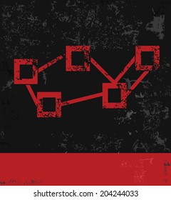 Analysis symbol grunge design,vector