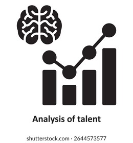 Analysis of talent Vector Icon which can easily modify or edit

