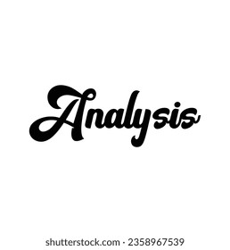 analysis text on white background.