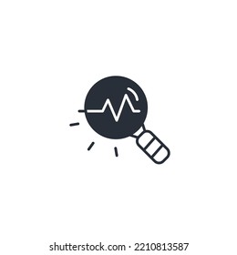 Analysis thin line icons. Vector illustration isolated on white. Editable stroke.