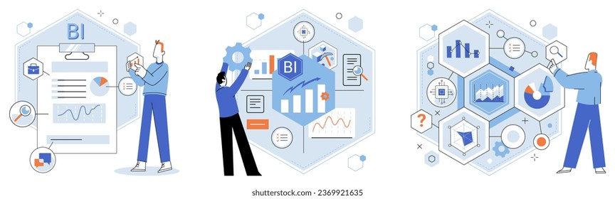 Analysis tool. Business intelligence. Vector illustration A tool for datanalysis simplifies process extracting insights from datasets Each datum collected during research contributes to overall