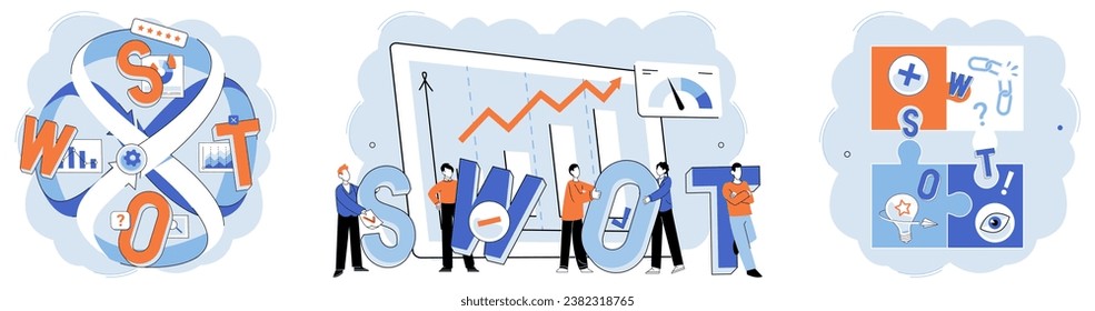 Analysis tool. Business intelligence. Vector illustration Graphic representations make datmore accessible and understandable Analytic tools enable data-driven decision-making Finance and optimization