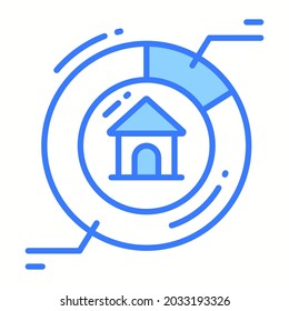 analysis trendy icon, glyph style isolated on white background. Symbol for your web site design, logo, app, UI.