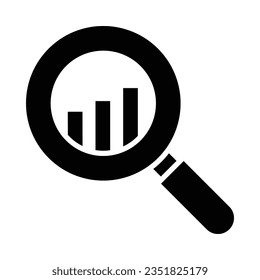Analysis Vector Glyph Icon For Personal And Commercial Use.
