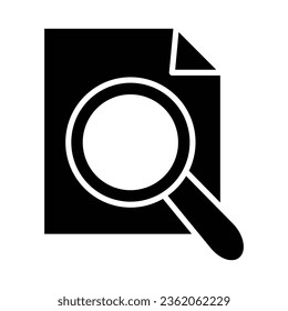 Analysis Vector Glyph Icon For Personal And Commercial Use.
