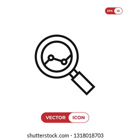 Analysis vector icon