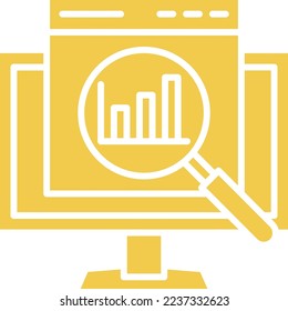 Analysis vector icon. Can be used for printing, mobile and web applications.