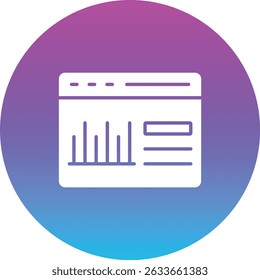 Analysis vector icon. Can be used for printing, mobile and web applications.
