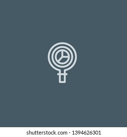 Analysis vector icon. Analysis concept stroke symbol design. Thin graphic elements vector illustration, outline pattern for your web site design, logo, UI. EPS 10.