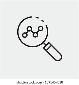 Analysis vector icon illustration sign