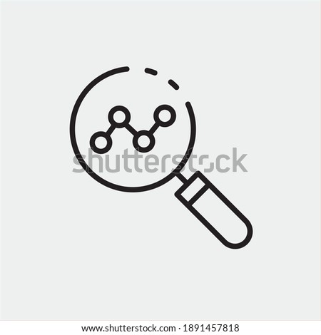 Analysis vector icon illustration sign