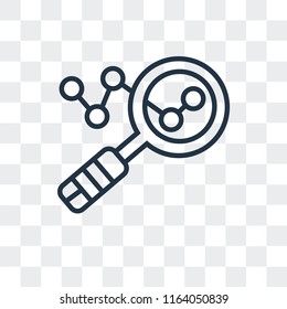 Analysis vector icon isolated on transparent background, Analysis logo concept