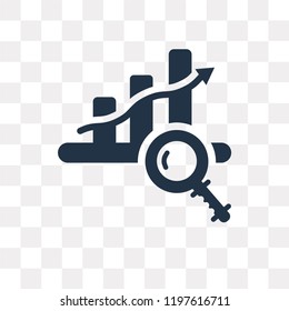 Analysis vector icon isolated on transparent background, Analysis transparency concept can be used web and mobile