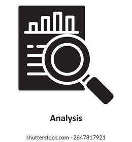Ícone de Vetor de Análise que pode facilmente modificar ou editar
