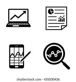 Analysis vector icons