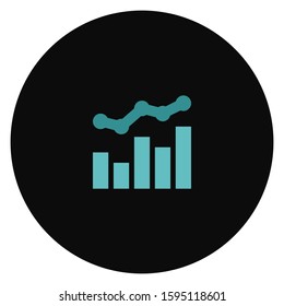 Analysis vector icon.Simple flat symbol. Perfect pictogram illustration on white background.