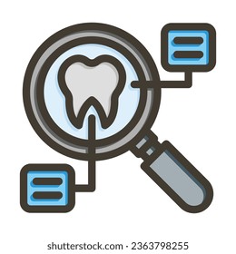 Analysis Vector Thick Line Filled Colors Icon For Personal And Commercial Use.
