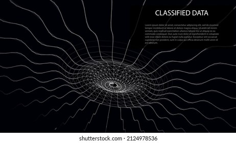 Analysis of virtual reality. Artificial Intelligence. Accumulation of data. Vector illustration.