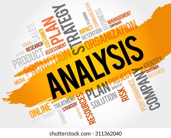 ANALYSIS word cloud, business concept