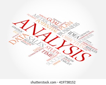 Analysis word cloud, business concept