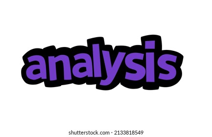 ANALYSIS writing design on white background