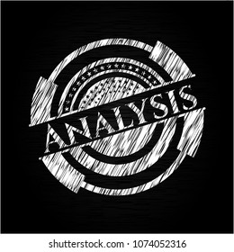  Analysis written on a blackboard