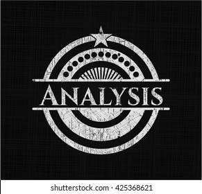 Analysis written on a blackboard