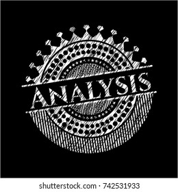 Analysis written on a chalkboard