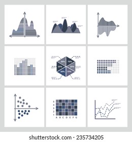 Analysis,Business and economic icon set,clean vector