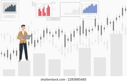 analyst analyzes infographics, diagram analysis