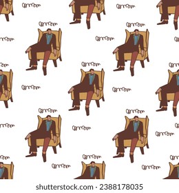 Analyst. Seamless vector pattern. It can be used for any print.