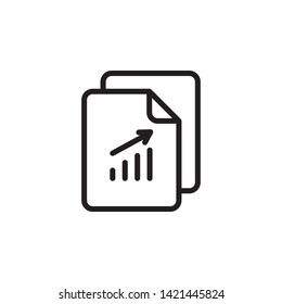 analystics, business, file icon. Simple thin line, outline vector of Project Management icons for UI and UX, website or mobile application