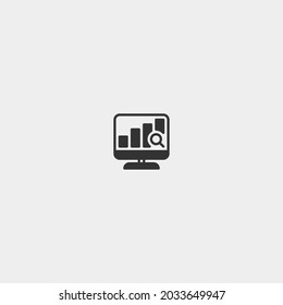 Analystics vector icon illustration sign