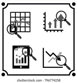 analytic 1 icon vector