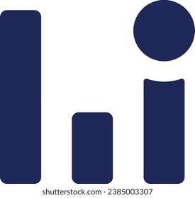 Analytic app notification black glyph ui icon. Financial management. User interface design. Silhouette symbol on white space. Solid pictogram for web, mobile. Isolated vector illustration