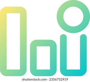 Analytic app notification pixel perfect gradient linear ui icon. Online financial management. Line color user interface symbol. Modern style pictogram. Vector isolated outline illustration