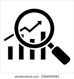 Analytic Arrow Icon Element For Design