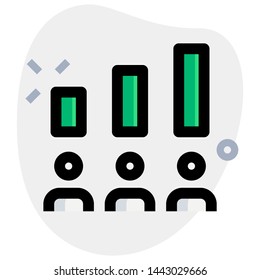 Analytic candidate poll bar graph result statistics