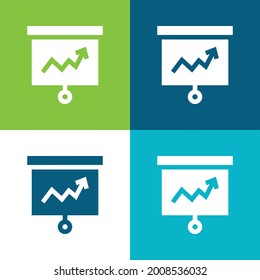Analytic Flat four color minimal icon set