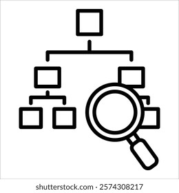Analytic Flow Icon Element For Design