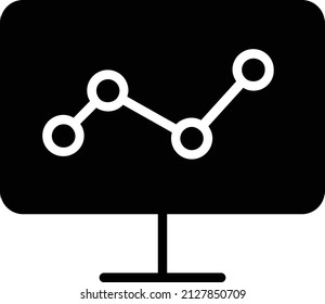Analytic Icon. Business Icon Vector Sign And Symbol Isolated On White Background