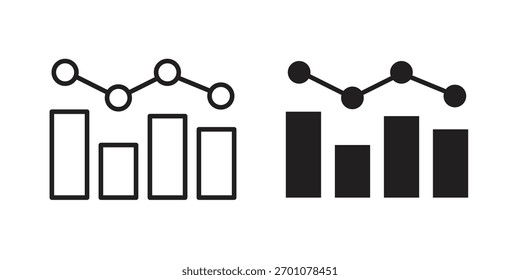 Analytisches Symbol Umriss Konzeptsymbol mit editierbarem Strich auf Weiß