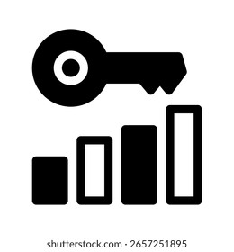 Ilustración de diseño de símbolo de Vector de ícono analítico