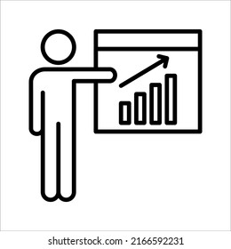 icono analítico.concepto de negocio. ilustración vectorial sobre fondo blanco