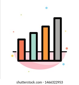 Analytic, Interface, Signal, User Abstract Flat Color Icon Template. Vector Icon Template background