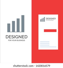 Analytic, Interface, Signal, User Grey Logo Design and Business Card Template