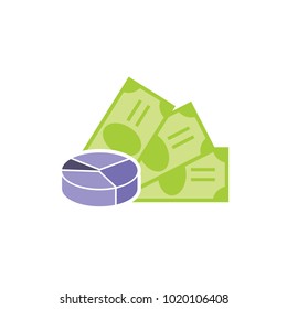 Analytic Money Logo Icon Design